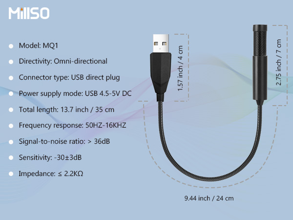 mini USB microphone for laptop