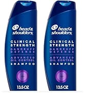 Head &amp; Shoulders Clinical Dandruff Shampoo Twin Pack, Prescription Strength, Oil &amp; Flake Control,...
