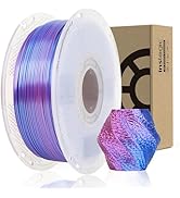 Inslogic Silk PLA Filament 1.75mm 1KG, 3D Printer Filament Silk Dual-Color PLA, Silky Smooth Fini...