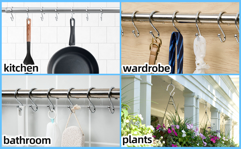 curtain hooks for shower rod,