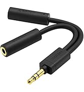 Zeskit 3.5mm Jack Stereo Audio Splitter Y Cable for Connecting 2 Earphones Headphones to iPhone i...
