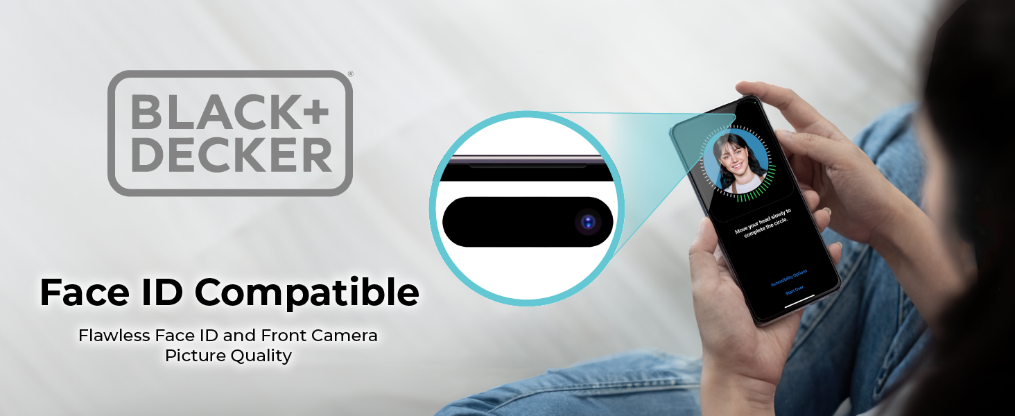 Face ID Compatible Flawless Face ID and Front Camera Picture Quality