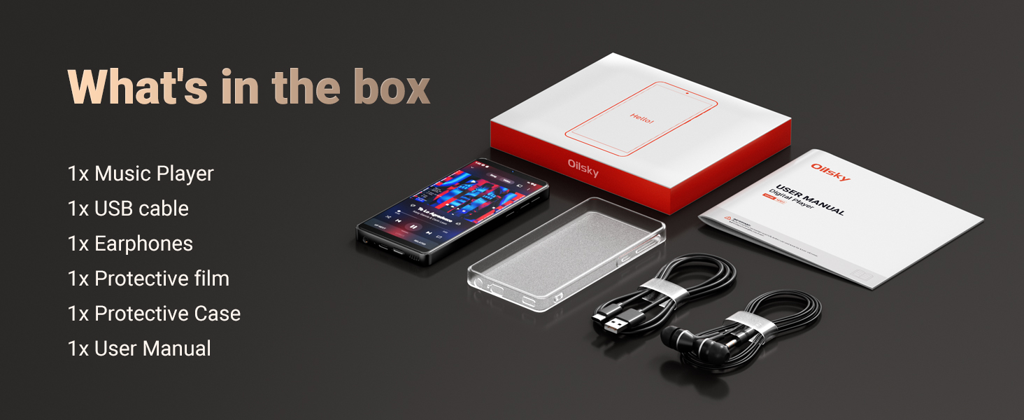 MP3 Player with Bluetooth and WiFi