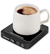 VOBAGA Mug Warmer, Coffee Cup Warmer for Office Home Desk with 5 Temperature Settings, Candle War...