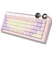 FOPATO D68 Gaming Keyboard, 68% RGB Hot Swappable Gasket Structure 3-Mode Mechanical Keyboard, 68...