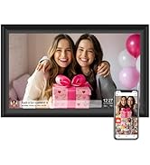 Digital Picture Frame, 32GB 2.4/5Ghz WiFi 15.6 Inch Large Digital Photo Frame, 1920x1080 IPS HD T...