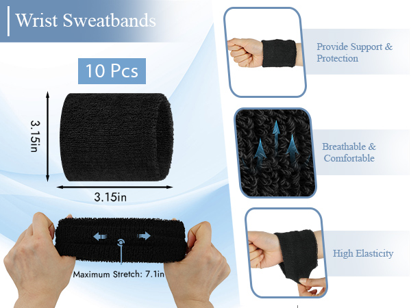 sweat bands wristbands