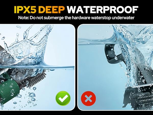 IPX5 DEEP WATERPROOF