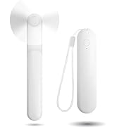 Nezylaf Handheld Mini Fan,3 IN 1 Portable Small Foldable fan,Rechargeable Personal Fan with Powe ...