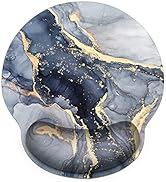 Ergonomic Mouse Pad with Wrist Rest Support Gel, ArtSo Non Slip Rubber Base Pad Computer PC Lapto...