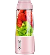 Portable Blender for Shakes and Smoothies Juicer Machines for Citrus Personal Blender with 4 Blad...