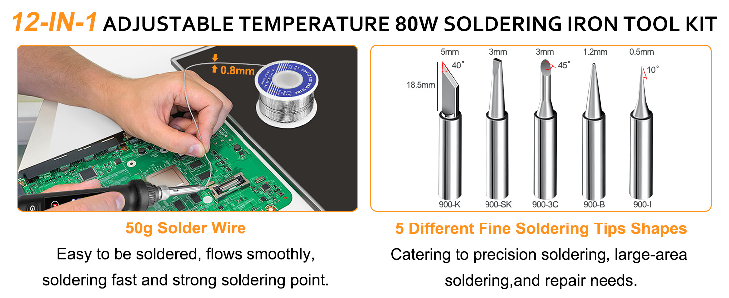 12-IN-1 Soldering iron Set