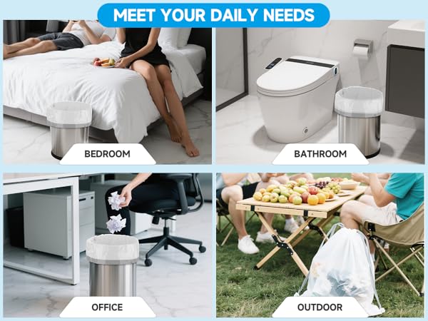 bathroom trash bags 4 gallon trash bags for small trash can trash bags small trash can