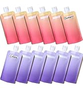 PACKISM Travel Pouches for Toiletries - 12 Pack Leak Proof 3oz TSA Approved Travel Squeeze Pouche...