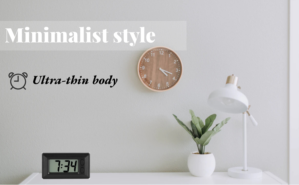 a minimalist style wall clock