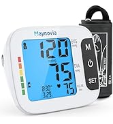 Maynovia Blood Pressure Monitor for Home Use, Large Upper Arm Blood Pressure Cuff with Backlight ...