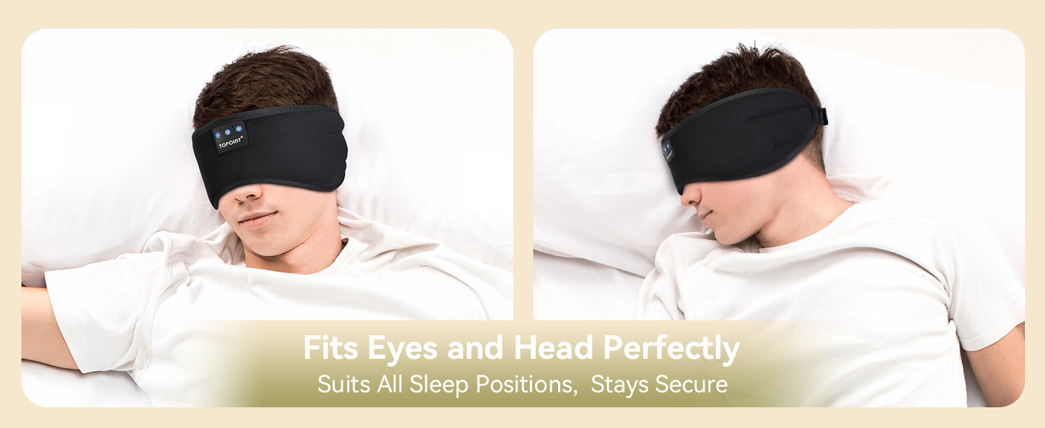 Sleep Mask Headphones Wireless Bluetooth