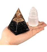 orgone pyramid crystal pyramid orgonite merkaba emf protection necklace reiki tools organite orgone 