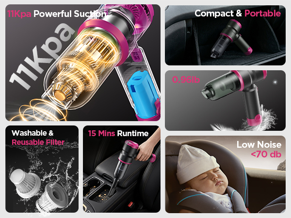 2-car vacuum cleaner high power