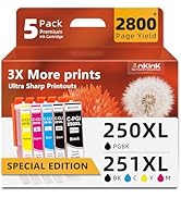 PGI-250XL CLI-251XL Ink Cartridge Replacement for Canon Printer MX922 IP8720 IX6820 MX920 MG7520 ...