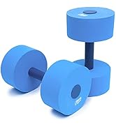 Sunlite Sports High-Density EVA-Foam Dumbbell Set, Water Weight, Swim Belt, Soft Padded, Water Ae...