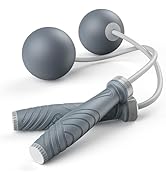 BURNCALO Cordless Jump Rope with Silicone Handles for Men Women Kids | Ropeless Fitness Skipping