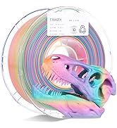 FXAAGFH Rainbow 3D PLA Printer Filament 1.75 mm, Matte 3 D PLA Printing Print Filament +/-0.03mm,...