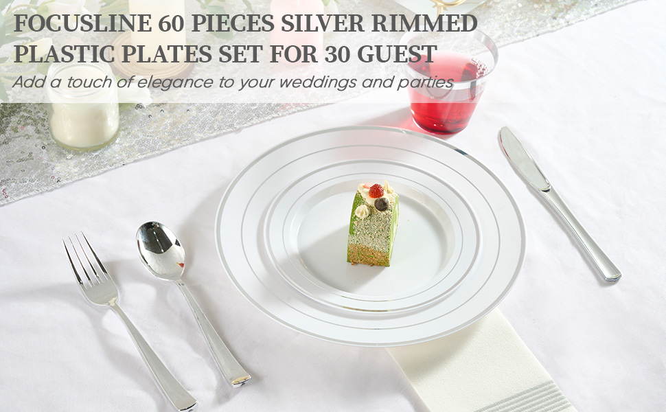 plastic plates set