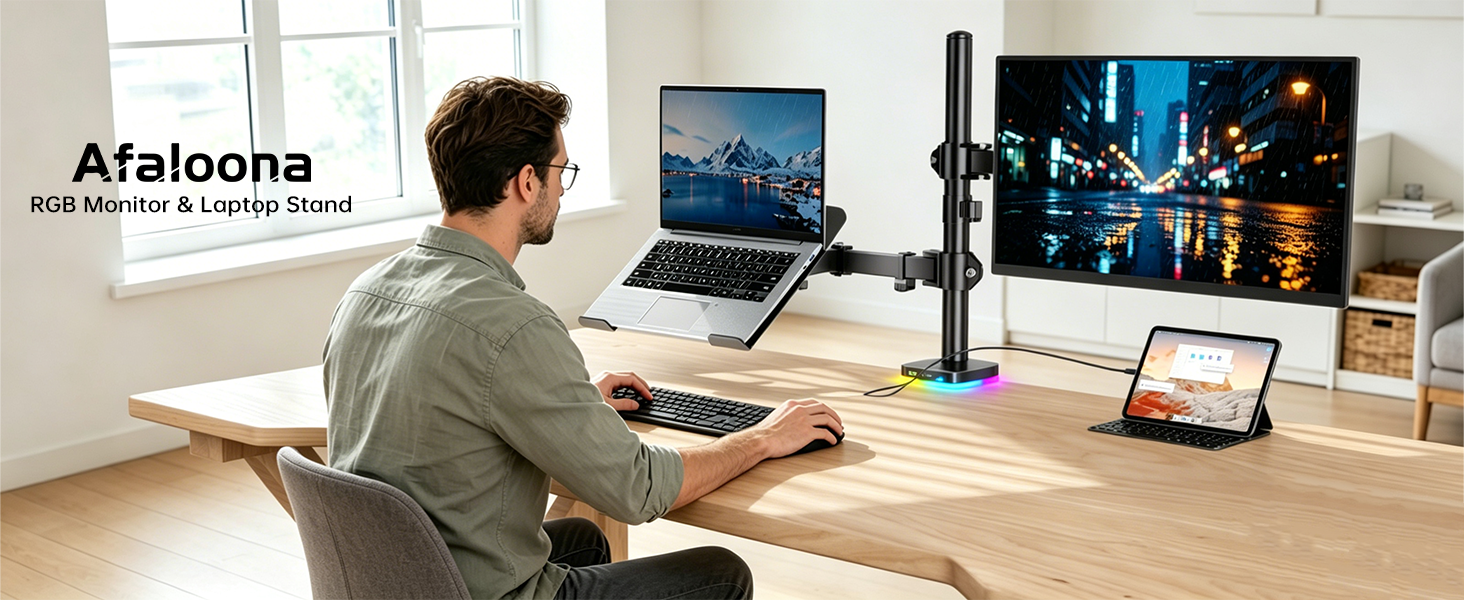 Monitor and laptop Mount Stand