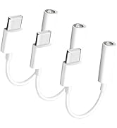 Seulliya 3 Pack USB Type C to 3.5mm Female Headphone Jack Adapter, USB C to Aux Audio Dongle Cabl...