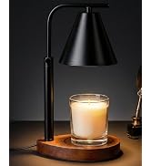 Marycele Black Candle Warmer Lamp with Timer, Height Adjustable Electric Lamp Candle Warmer, Blac...