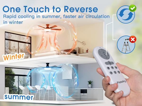 Ceiling fans reversible