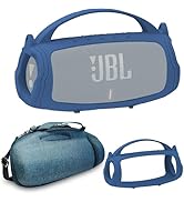 Silicone Cover and Hard Travel Case for JBL Charge 4 / Charge 5 Portable Bluetooth Speaker Access...