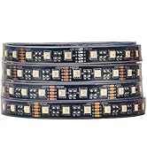BTF-LIGHTING 5050 RGBW RGB+Warm White (2700K-3000K) 4 Colors in 1 LED 5m 16.4ft 60LEDs/m Multi-Co...