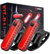 KIT-R1 LED Bike Tail Light 2 Pack - 18 Hour Max USB-C Rechargeable Rear Cycling Safety Flashers B...