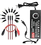 120W Power Supply Adjustable DC 3V ~ 24V Variable Universal Switching AC/DC Adapter Minidodoca AC...