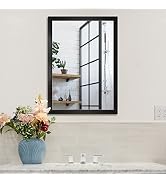 BOMINICA Rectangular Wall Mirror 20” x 28” Bathroom Mirror Framed Wall Mirror for Living Room, Va...