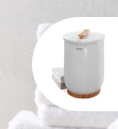 SereneLife Bucket Towel Warmers, White Large Towel Warmer for Spa and Bathroom, Luxury Towel Heat...