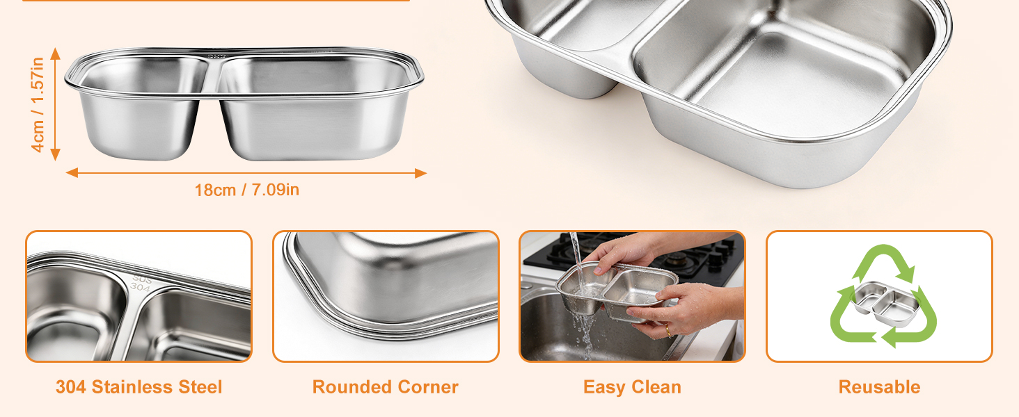 Stainless Steel Snack Containers