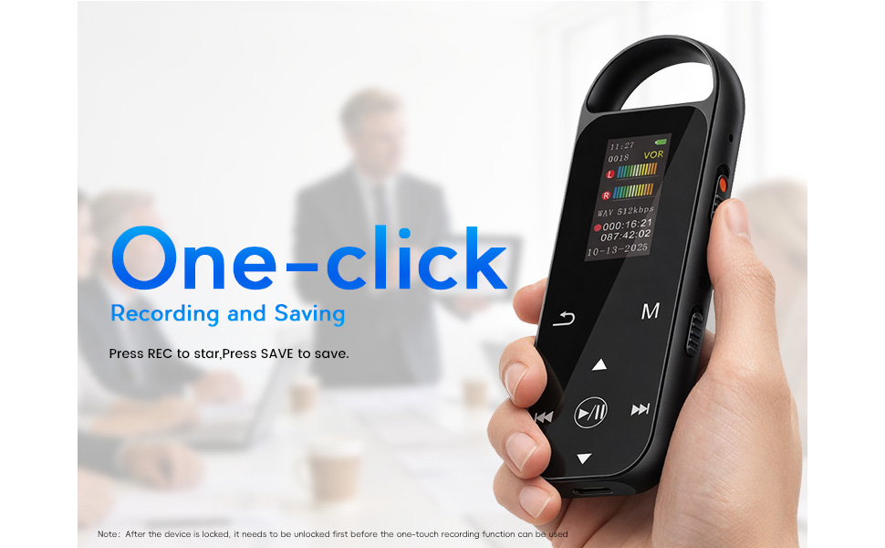 voice recorder with playback