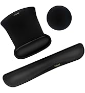 VAGAU Premium Keyboard Wrist Rest and Mouse Pad Wrist Support, Ergonomic Memory Foam Set for Offi...