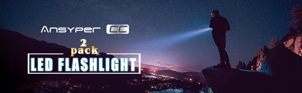 2 pack flashlight