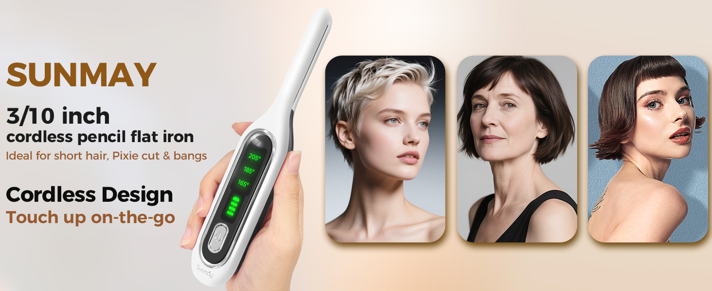cordless flat iron mini for pixie cut