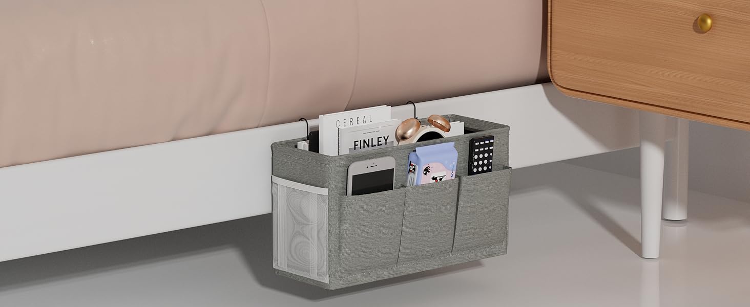 hanging bedside caddy