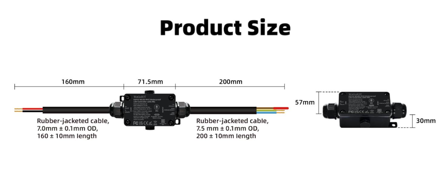 Waterproof ESP32 WLED Controller