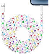 Aolcev for iPhone Charging Cable 66W Beaded Phone Charger Cable [MFi Certified] 6.6FT/2M Long Fas...