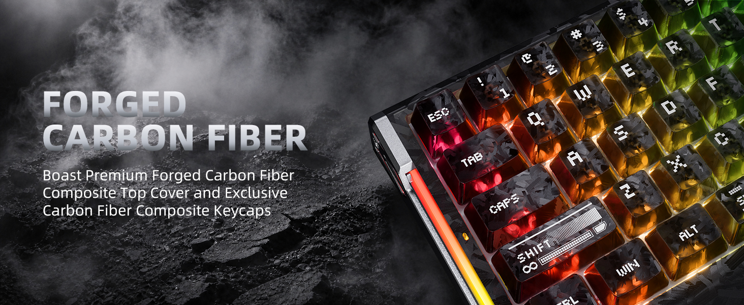 ATTACK SHARK R68 HE 60% Wired Rapid Trigger 8K Mechanical RGB Gaming Keyboard with 0.005mm Accuracy