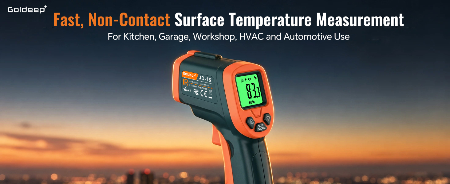 Infrared Thermometer Gun for Cooking, Meat, Oven