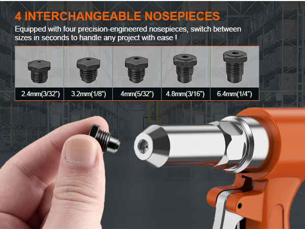 Pneumatic air rivet gun