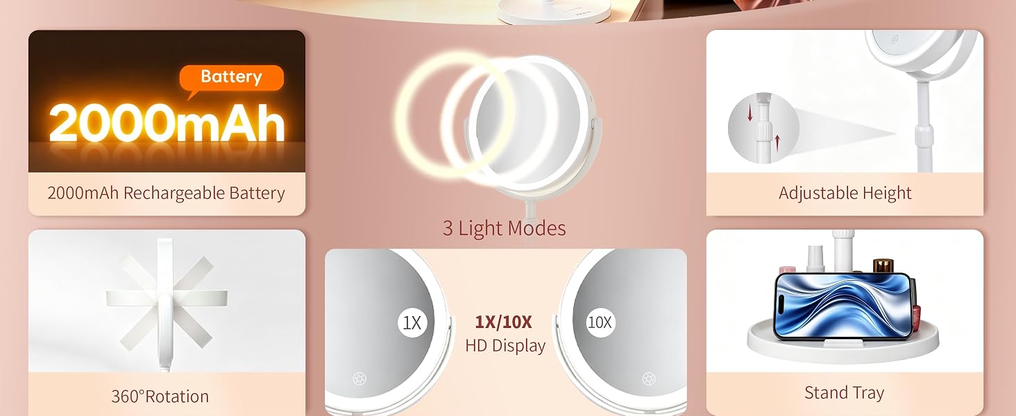 vanity mirror light up makeup mirror lighted magnifying mirror makeup mirror with magnification